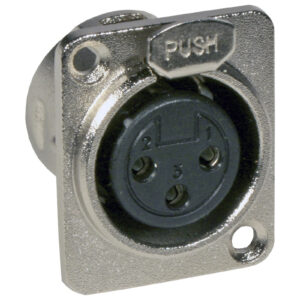 XLR female CHASSIS D-SIZE