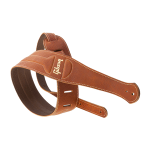 SANGLE ASCL-BRN GIBSON POUR GUITARE CLASSIC CUIR MARRON SUEDE BACK