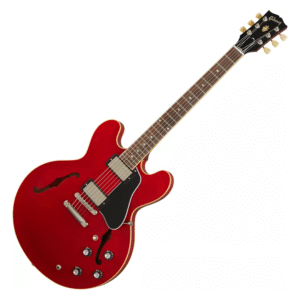 GTR ELECTRIQUE GIBSON ROUGE SEMI-HOLLOWBODY MODERN COLLECTION ES-335 SATIN ES35S00WCNH1