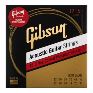 JC GTR ACOUSTIQUE GIBSON PHOSPHOR BRONZE 12-53 JEU DE 12 CORDES