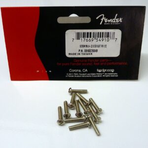 VIS DE FIXATION DE MICRO VINTAGE 50&rsquo;S TELE 6-32 X 5/8 TETE RONDE (12) FENDER