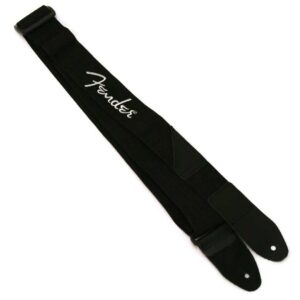 SANGLE POLY NOIR LOGO GRIS 099-0662-043 FENDER