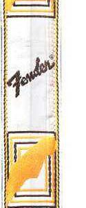 SANGLE MONOGRAMME WBY 099-0683-000 FENDER Blanc/Marron/Jaune