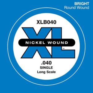 CORDE A L&rsquo;UNITE 040 XL BASSE NICKEL XLB040 D&rsquo;ADDARIO
