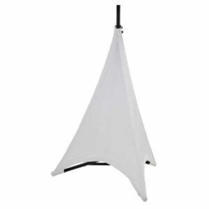 TRIANGLE LYCRA BLANC PIED ENCEINTE TRIPODCOVER ADJ