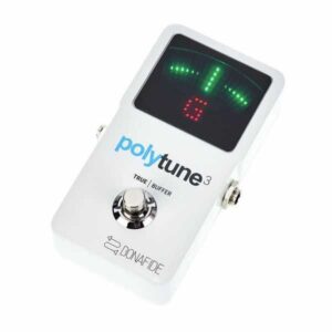 PEDALE ACCORDEUR CHROMATIQUE POLYTUNE3 BLANC TC ELECTRONIC