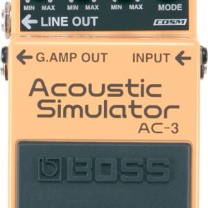 PEDALE EFFET GTR ACOUSTIC SIMULATOR ACOUSTIQUE AC-3 BOSS PROMO2014 au lieu de 139€