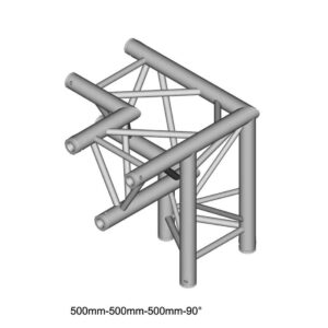 ANGLE 3 DIRECTIONS 90° DT33/2-C34LD DURATRUSS SOMMET BAS GAUCHE