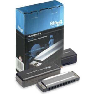 HARMONICA BJH-B20B STAGG BLUES DIATONIQUE SI BEMOL 10 TROUS