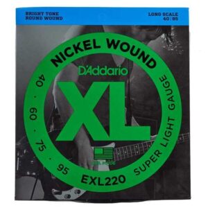 JC BASSE 4 CORDES SUPER SOFT 40-60-75-95 D&rsquo;ADDARIO EXL220