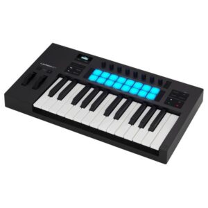 CLAVIER MAITRE LAUNCHKEY25-MK4 NOVATION 25 TOUCHES 16 PADS ECRAN OLED RNO LAUNCHKEY-25-MK4