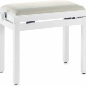 BANQUETTE DE PIANO BLANC MAT SANS PELOTE PB39WHM STAGG