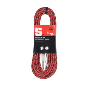 CABLE JACK/JACK MONO 6M SGC6VTRD STAGG VINTAGE TWEED ROUGE SERIE S