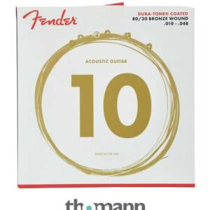 JC FOLK DURA-TONE COATED 80/20 10-48 FENDER BENEFICIE D&rsquo;UN MICRO-TRAITEMENT SPECIAL PERMETTANT DE RESISTER AUX SALISSURES ET A LA CORROSION