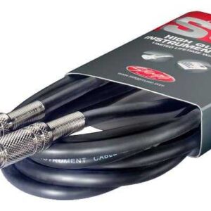 CABLE JACK/JACK MONO 6M SGC6 STAGG Noir SERIE S