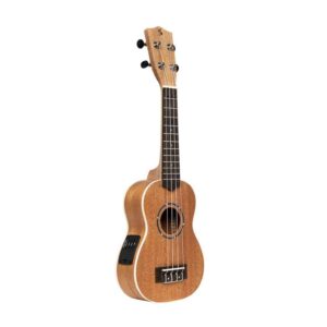UKULELE US30E STAGG EA SOPRANO + HOUSSE SAPELLI MANCHE ACAJOU