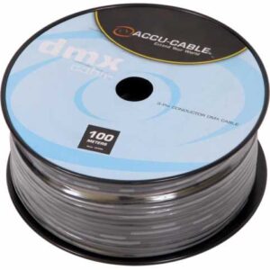 CABLE DMX BOBINE 100M ACDMX3/100R-ADJ