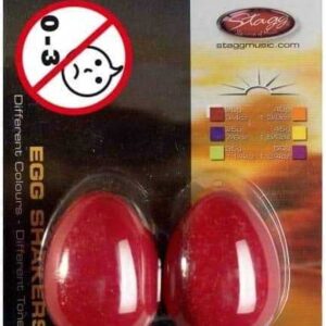 SHAKER OEUF EGG-2RD STAGG PLASTIQUE 20G ROUGE LA PAIRE