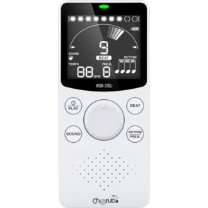 METRONOME ELECTRONIQUE WSM-210LI CHERUB BLANC AVEC SUPPORT PLIABLE ECH WSM-210LI