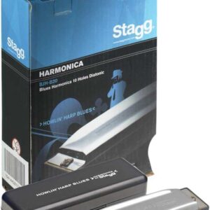 HARMONICA BLUES DIATONIQUE MI MAJEUR 10 TROUS STAGG BJH-B20E
