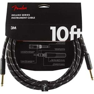 CABLE INSTRU 099-0820-092 FENDER DELUXE 3M 10ft TWEED BLACK DROIT/DROIT