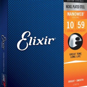 JC ELECT. NANOWEB LIGHT-HEAVY 7CORDES 10-59 ELIXIR