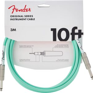 CABLE INSTRUMENT ORIGINAL 3M 10ft SURF GREEN 099-0510-058 FENDER