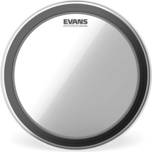 PEAU GROSSE CAISSE 18&Prime; TRANSPARENTE EVANS BD18EMAD