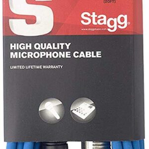 CABLE MICRO XLR/XLR 6 M BLEU SMC6 CBL STAGG SMC6CBL