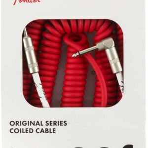 CABLE ORIGINAL SERIES COIL COUDE 9M FIESTA RED 099-0823-005 FENDER