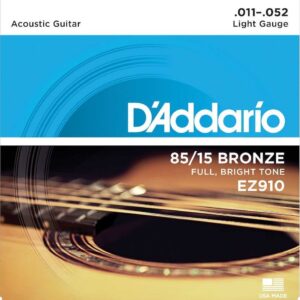 JC FOLK 85/15 LIGHT 11-15-23-32-42-54 EZ910 D&rsquo;ADDARIO
