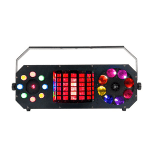 J/L LED+LASER BOOMBOXFX2 ADJ 4in1 GOBO MOONFLOWER STOBE LASER