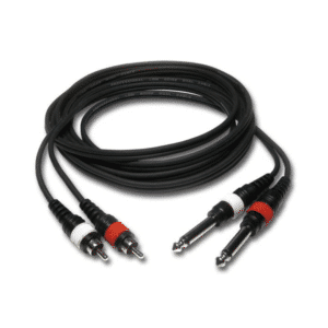 CABLE 2 RCAM / 2 J6MM 1.5M CL23/1.5 AUDIOPHONY H8007