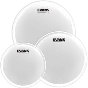 PACK ROCK PEAU DE TOMS SABLEE 10&Prime; 12&Prime; 16&Prime; EVANS UV2 ETP-UV2-R