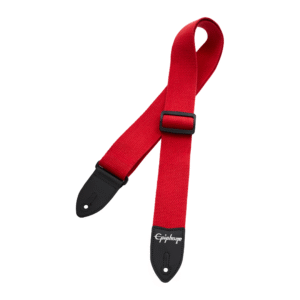 SANGLE AEST-CTRD EPIPHONE COTTON GUITAR STRAP RED SANGLE GUITARE