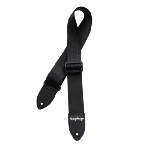 SANGLE AEST-SBLK EPIPHONE SEATBELT GUITAR STRAP BLACK SANGLE GUITARE