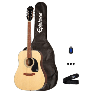 GTR FOLK PACK PPAG-EA10NANH1 EPIPHONE SONGMAKER ACOUSTIC GUITAR PLAYER PACK