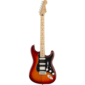 GTR ELECT 014-4562-531 FENDER ACB Player Strat HSS Plus Top, MN Aged Cherry Burst 0144562531 Player Stratocaster® HSS Plus Top, Maple Fingerboard