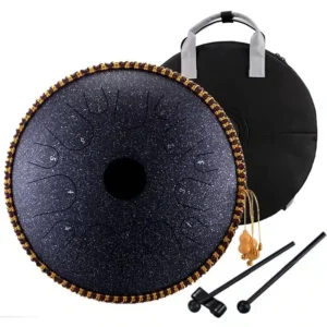 HANDPAN DRUM TA14-14 GALAXYBLACK HLURU 14 NOTES 14&Prime; ACIER CUIVRE