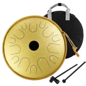 HANDPAN DRUM TA14-14 GOLDEN HLURU 14 NOTES 14&Prime; ACIER CUIVRE