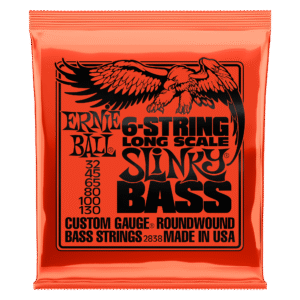 JC BASSE 6 CORDES ERNIE BALL CEB 2838 SLINKY LONG SCALE 32-45-65-80-100-130