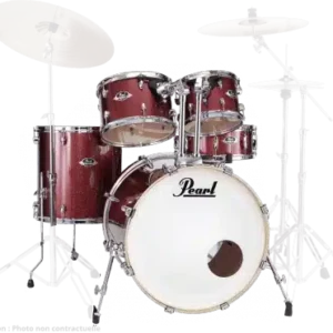 BATTERIE EXPORT EXX705NBRC-704 PEARL 5 FUTS FUSION 20&Prime; BLACK CHERRY GLITTER