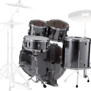 BATTERIE ACOUSTIQUE EXX725SBRC-21 PEARL ROCK 22&Prime; 5 FUTS Smockey Chrome EXPORT avec pack de cymbales Sabian SBR (hi-hat 14&Prime;, crash 16&Prime;, ride 20&Prime;)