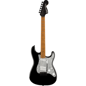 GTR ELECT 037-0230-506 Black SQUIER Contemp Strat Special MN 0370230506 Contemporary Stratocaster Special, Roasted Maple Fingerboard, Silver Anodized Pickguard, Black