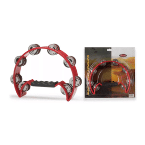 TAMBOURIN DEMI-LUNE ROUGE STAGG TAB-2RD
