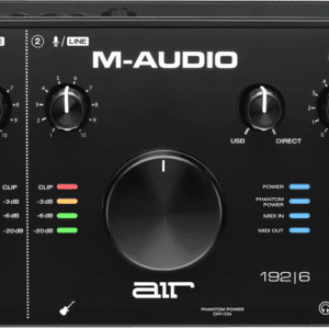 INTERFACE AUDIO 2IN 2OUT MIDI AIR192X6 M-AUDIO 24-bit / 192 kHz préamplis « Crystal »