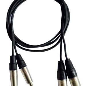 CABLE CL40/3 AUDIOPHONY 2X JACK 6.35 MONO / 2X XLR MALE 3M