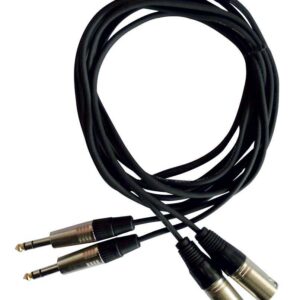 CABLE CL41/3 2xJACK mâle ST / 2xXLRM 3m AUDIOPHONY