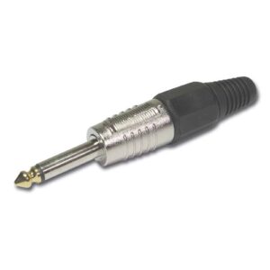 FICHE J 6.35MM MONO CHROME AUDIOPHONY