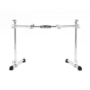 RACK BATTERIE 2 PIEDS GIBRALTAR COURBE BASIUE CHROME SERIES